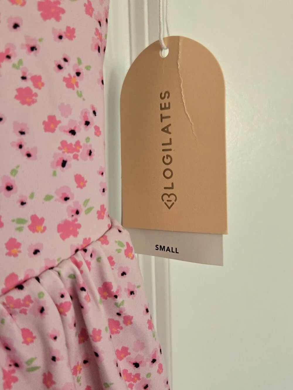 NWT Blogilates Women's Mommy & Me Princess Bow Back Dress, Pink Floral Print - Picture 10 of 14